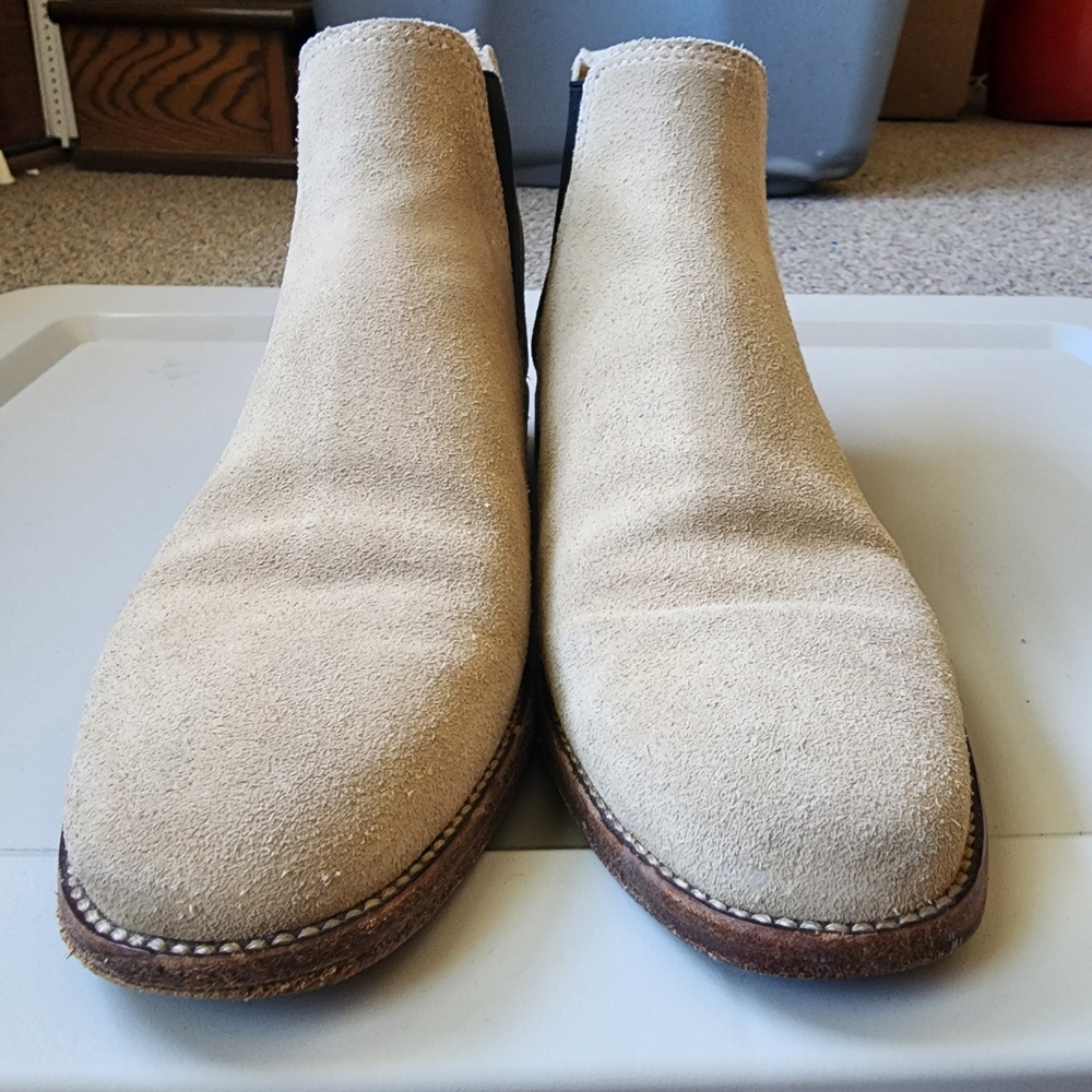 Madewell Tan Suede Ankle Boots - Picture 4 of 8